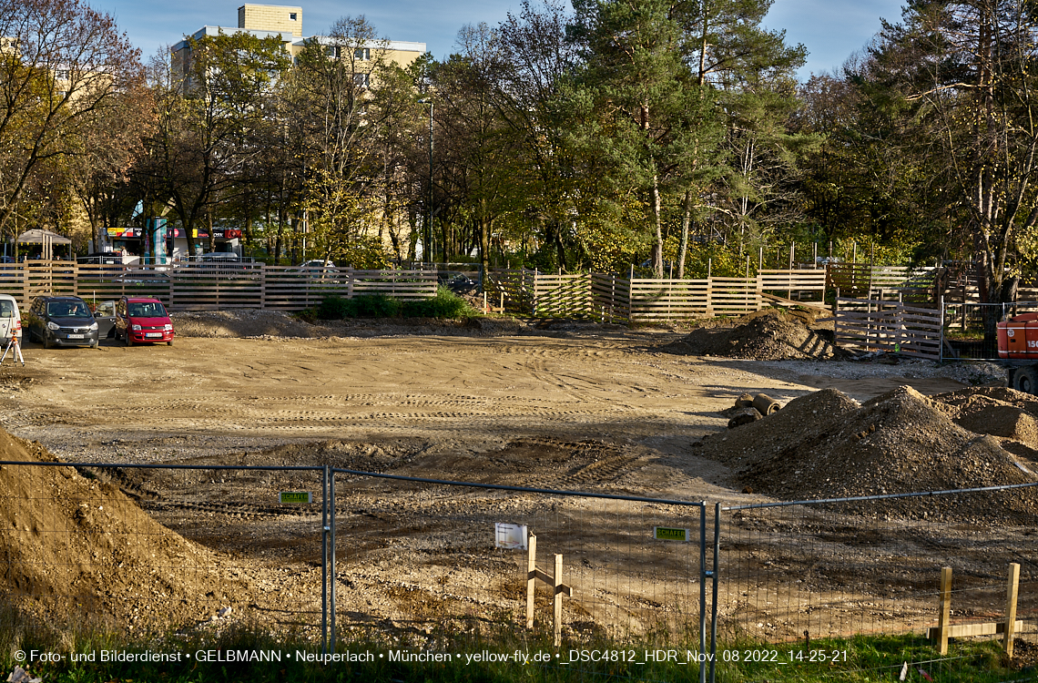 08.11.2022 - Baustelle an der Quiddestraße Haus für Kinder in Neuperlach